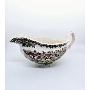 Friendly Village Gravy Dish | Stroke on Trent | Vintage China Ware
